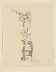 Kurt Weinhold: Trumpeter on the ladder